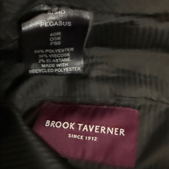 Brook Taverner Men’s Classic Black Dress Pants 40R - Picture 8 of 10